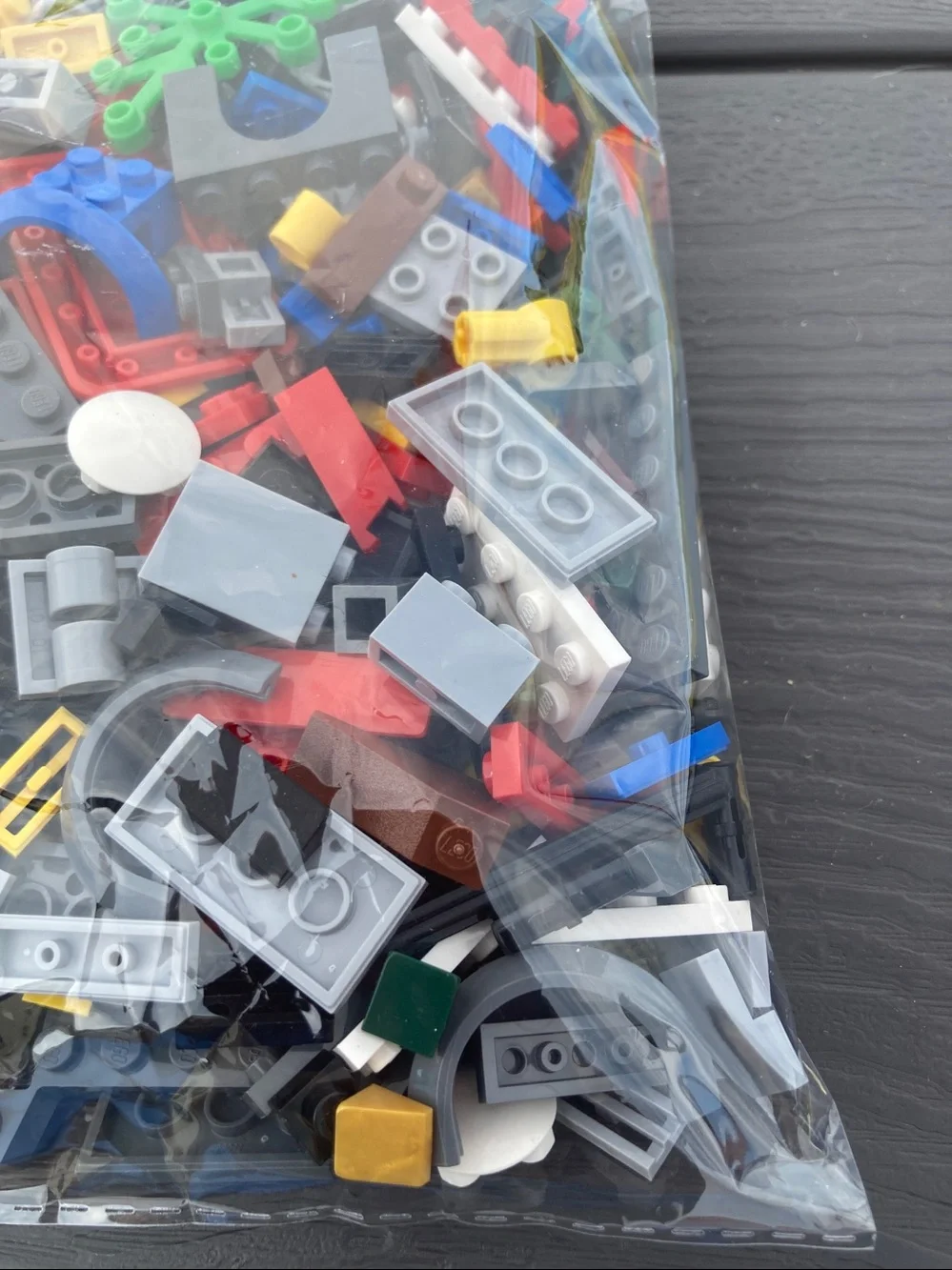 Lego pieces Various colors sizes quart size bag